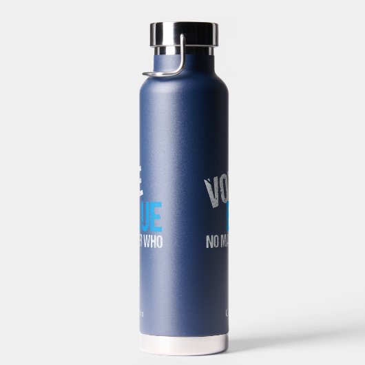 民主党が誰であっても青に投票すパーソナライズされたる ウォーターボトル (右面)