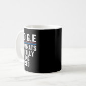民主党が2025年トランプ公に露呈 コーヒーマグカップ (正面左)