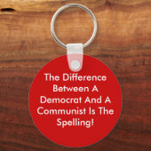 民主党と共産党の違い キーホルダー (正面)