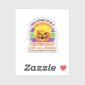 民主党にハロウィーンのトランプキンを買いに行おもしろいく シール (シート)