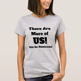 民主党に対する米国の票の数が多い Tシャツ