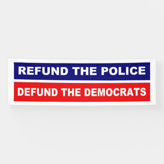 民主党に対する警察の払い戻し 横断幕 (横)