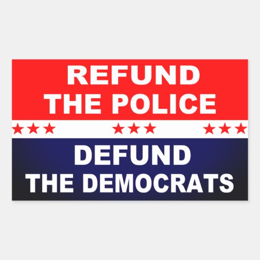 民主党に対する警察の資金払い戻し 長方形シール (正面)