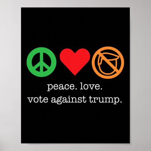 民主党のための素晴らしいトランプ氏に対するTシャツ ポスター (正面)