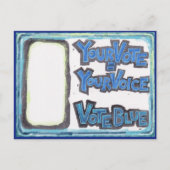 民主党のはがき – あなたの投票=あなたの声 ポストカード (正面)