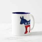 民主党のろばのコーヒー・マグ ツートーンマグカップ (正面右)