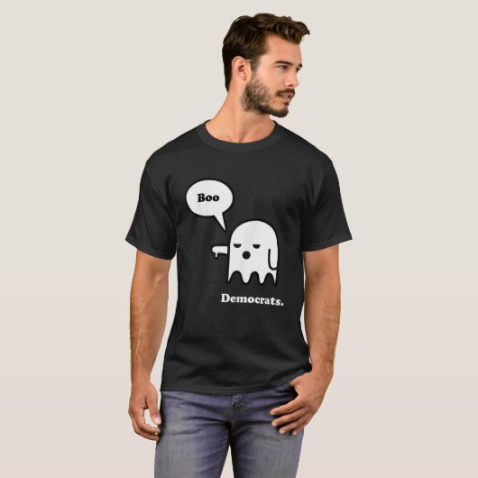 民主党のアンチ民主党員TシャツハロウィーンGが大嫌い Tシャツ (正面フル)