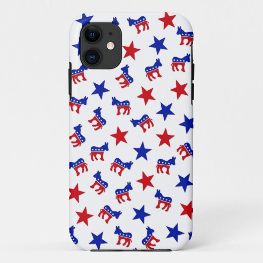 民主党のコラージュ Case-Mate iPhoneケース (裏面)