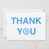 民主党のサンキューカード ノートカード (正面)