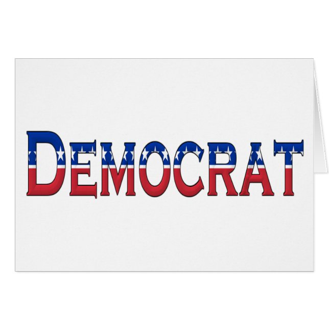 民主党のスターとストライプのロゴ (正面横)