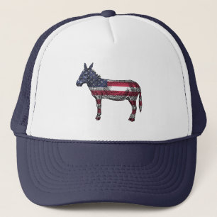 民主党のドンキーアメリカ国旗野球帽 キャップ