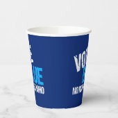 民主党のパーティーを問わず青く投票 紙コップ (左)