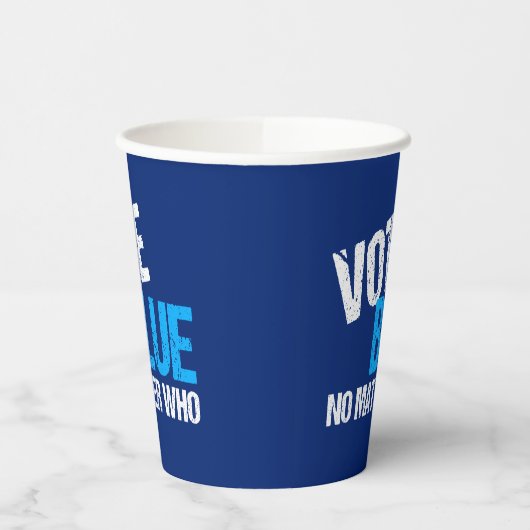 民主党のパーティーを問わず青く投票 紙コップ (左)