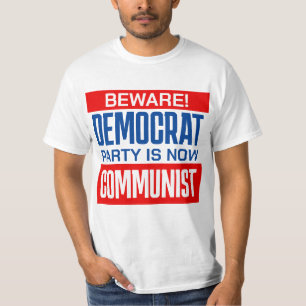 民主党のパーティー親共和党に注意 Tシャツ