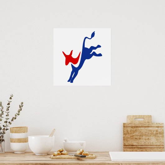 民主党のロゴ ポスター (キッチン)