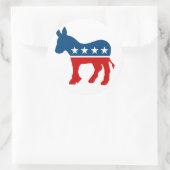 民主党のロゴ ラウンドシール (バッグ)