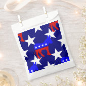 民主党のロバ政治の選挙スター フェイバーバッグ (クリップ留めされた状態)