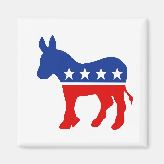民主党のロバ磁石 マグネット (正面)