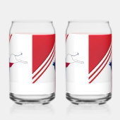 民主党のロバ缶ガラス ガラス缶 (右)