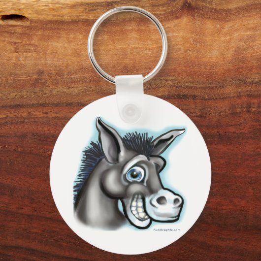 民主党のロバ キーホルダー (正面)