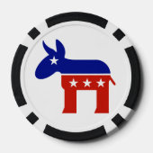 民主党のロバ・ギフト ポーカーチップ (裏面)