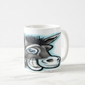 民主党のロバ コーヒーマグカップ (正面右)