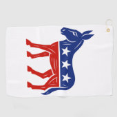 民主党のロバ ゴルフタオル (横)