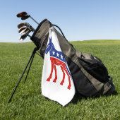 民主党のロバ ゴルフタオル (グリーン)