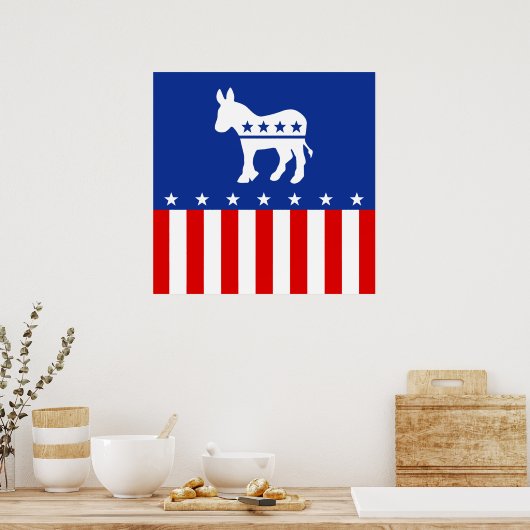 民主党のロバ ポスター (キッチン)