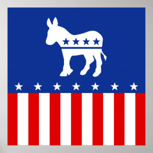 民主党のロバ ポスター