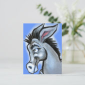 民主党のロバ ポストカード (スタンド正面)