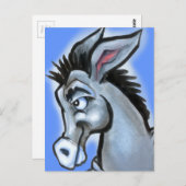 民主党のロバ ポストカード (正面/裏面)