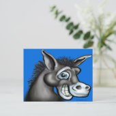 民主党のロバ ポストカード (スタンド正面)