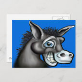 民主党のロバ ポストカード (正面/裏面)