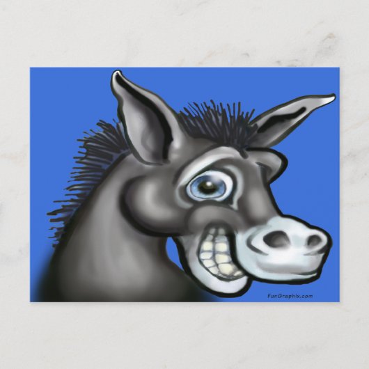 民主党のロバ ポストカード (正面)