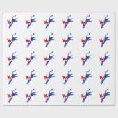 民主党のロバ ラッピングペーパー (フラット)