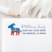 民主党のロバ ラベル (インサイチュ)