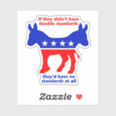 民主党の二重基準 シール (シート)