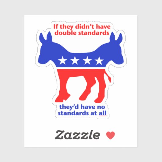 民主党の二重基準 シール (シート)