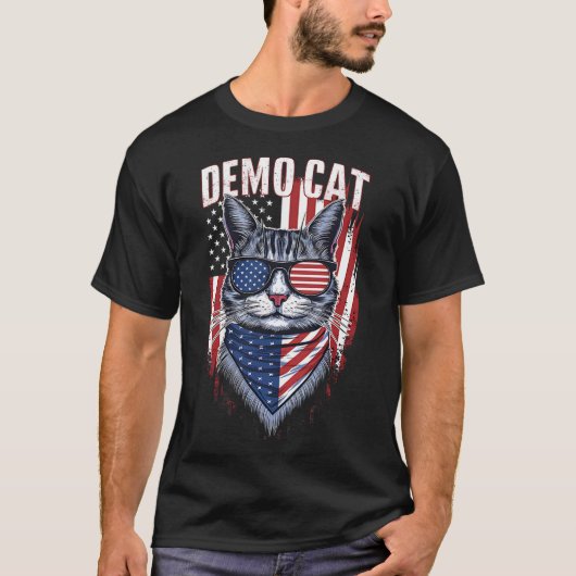 民主党の子どものいない猫レディ自由主義の・エレクトティ Tシャツ (正面)