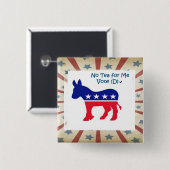 民主党の投票ボタン 缶バッジ (正面&裏面)