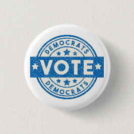 民主党の投票 缶バッジ