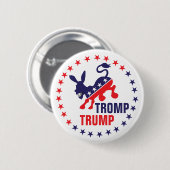 民主党の政治的な党員を追い出す 缶バッジ (正面&裏面)