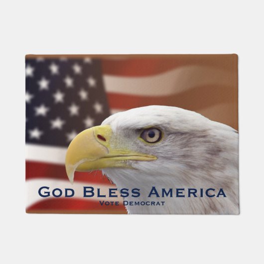 民主党の政治的神の賛否投票 ドアマット (正面)