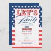 民主党の政治資金調達キャンペーン開始 招待状 (正面/裏面)