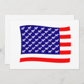 民主党の星とストライプ国旗 (正面/裏面)