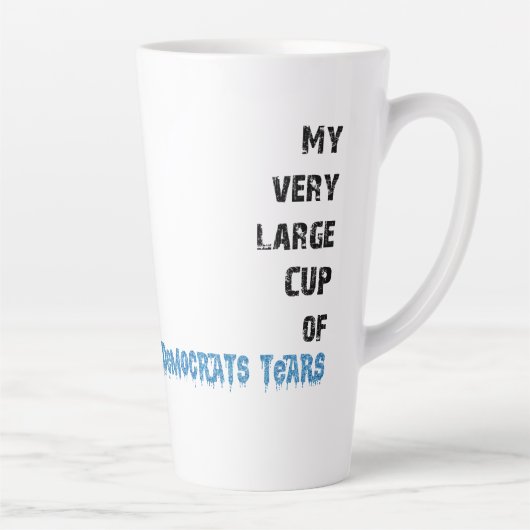 民主党の涙 カフェラテマグ (右)