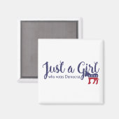 民主党の磁石に投票する少女 マグネット (正面/裏面)