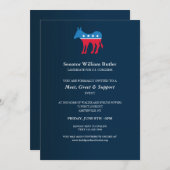 民主党の資金調達の招待状 招待状 (正面/裏面)