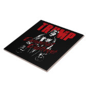 民主党の駆逐艦グラフィックデザインユーモアを切り詰める タイル (側面)